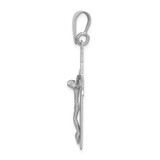 14k White Gold Crucifix Pendant - C2-19FBD6C5-5629