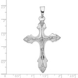 14k White Gold Crucifix Pendant - C2-24D7EED4-8646