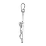 14k White Gold Crucifix Pendant - C2-B447F745-9987