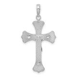 14K White Gold Crucifix Pendant - C4-74D7C7FF-1087