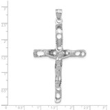 14K White Gold Crucifix Pendant - K3-7D7F4FF9-3518