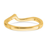 14k 1/5 carat Lab Grown Diamond VS/SI+ G+ Complete Contoured Wedding Band