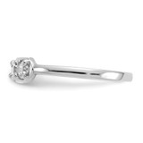 14k White Gold CZ Toe Ring