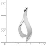 14k White Gold Designer Slide