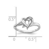 14k White Gold Diamond / 6x4mm Pear Gemstone Ring Mounting