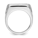 14k White Gold Diamond 5-stone Mens Ring - RM-A72746EC-8538