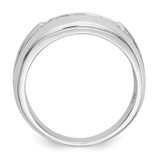 14k White Gold Diamond 5-stone Mens Ring - RM-E5CFEC2A-5598