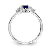14k White Gold Diamond and Sapphire Ring - RM-E49CF74F-5008