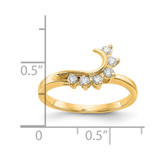 14k 1/6 carat Lab Grown Diamond VS/SI+ G+ Complete Ring Wrap - RM-DD4AD969-8932