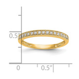 14k 1/6 carat Lab Grown Diamond VS/SI+ G+ Complete Size 6 Wedding Band - RM-D427CF42-7698