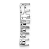 14k White Gold Diamond Cross Chain Slide Mounting - PM-E9B69841-7499