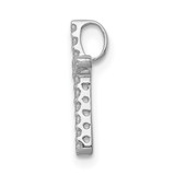 14k White Gold Diamond Cross Pendant - PM-D93899E8-3514