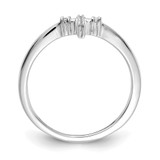 14k White Gold Diamond Cross Ring - RM-14604829-1352