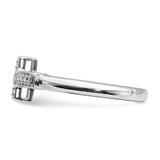 14k White Gold Diamond Cross Ring - RM-E0023EF5-5430