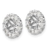14k White Gold Diamond Earring Jackets - EJ-5E46669E-9457