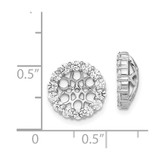 14k White Gold Diamond Earring Jackets - EJ-F1D24297-7944