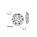 14k White Gold Diamond Earring Jackets - EM-E786A515-5743