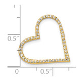 14k 1/6ct. Diamond Heart Chain Slide - PM-C0433643-8508
