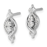 14k White Gold Diamond Fancy Earrings - EM-64DD9072-1081