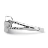 14k White Gold Diamond Heart Ring - RM-8CB515F3-4160