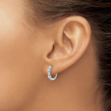 14k White Gold Diamond Hinged Hoop Earrings - EM-0957094D-3840