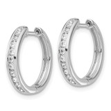 14k White Gold Diamond Hinged Hoop Earrings - EM-2ECB93FD-5613