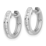 14k White Gold Diamond Hinged Hoop Earrings - EM-5AEB08A2-1086