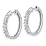 14k White Gold Diamond Hinged Hoop Earrings - EM-70F490DA-8131