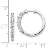 14k White Gold Diamond Hinged Hoop Earrings - EM-70F490DA-8131