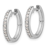 14k White Gold Diamond Hinged Hoop Earrings - EM-DF697A86-5910