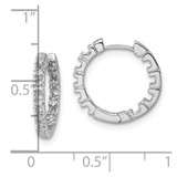 14k White Gold Diamond Hinged Hoop Mountings