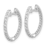 14k White Gold Diamond In/Out Hinged Hoop Earrings - EM-21B37E6A-7318