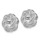 14k White Gold Diamond Jacket Earrings - EJ-0FEEFDF1-5338