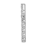 14k White Gold Diamond Latin Cross Pendant - PM-5F5F70CF-9707