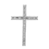 14k White Gold Diamond Latin Cross Pendant - PM-5F5F70CF-9707