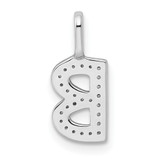 14K White Gold Diamond Letter B Initial Pendant - PM-1DBC7EF7-5440