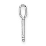 14K White Gold Diamond Letter F Initial Pendant - PM-4A1957C6-8261