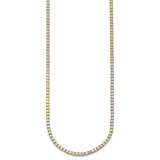 14k 10 carat Lab Grown Diamond VS/SI+ G+ Complete Round 20 inch Straight Tennis Necklace