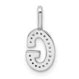 14K White Gold Diamond Letter G Initial Pendant - PM-E83AFC08-6699