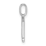 14K White Gold Diamond Letter H Initial Pendant - PM-8E579A4D-5766