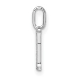 14K White Gold Diamond Letter I Initial Pendant - PM-3945F69F-2224
