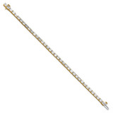 14k 10 carat Lab Grown Diamond VS/SI+ G+ Emerald Tennis Bracelet