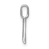 14K White Gold Diamond Letter N Initial Pendant - PM-7EEEFFF3-4088