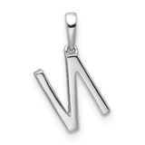 14K White Gold Diamond Letter N Initial Pendant - PM-ECEA18D6-4501
