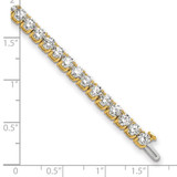 14k 10 carat Lab Grown Diamond VS+ F+ Complete Tennis Bracelet