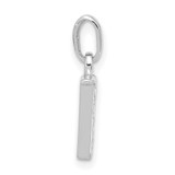 14K White Gold Diamond Letter V Initial Pendant - YC-F00F777B-7026