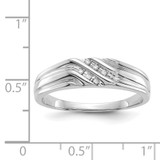 14k White Gold Diamond Mens Ring - RM-53112D6B-2831