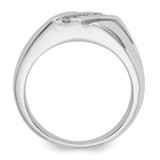 14k White Gold Diamond Mens Ring - RM-976A504E-8911