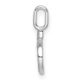 14k White Gold Diamond Number 5 Pendant - PM-63014DA4-5775