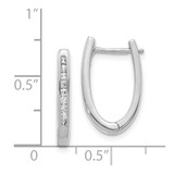 14k White Gold Diamond Oval Hinged Hoop Earrings - EM-93A200FC-1536